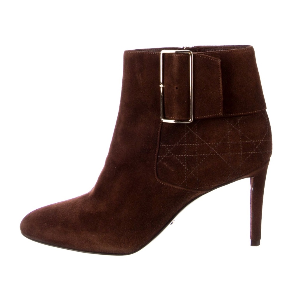 Christian Dior suede heeled boots